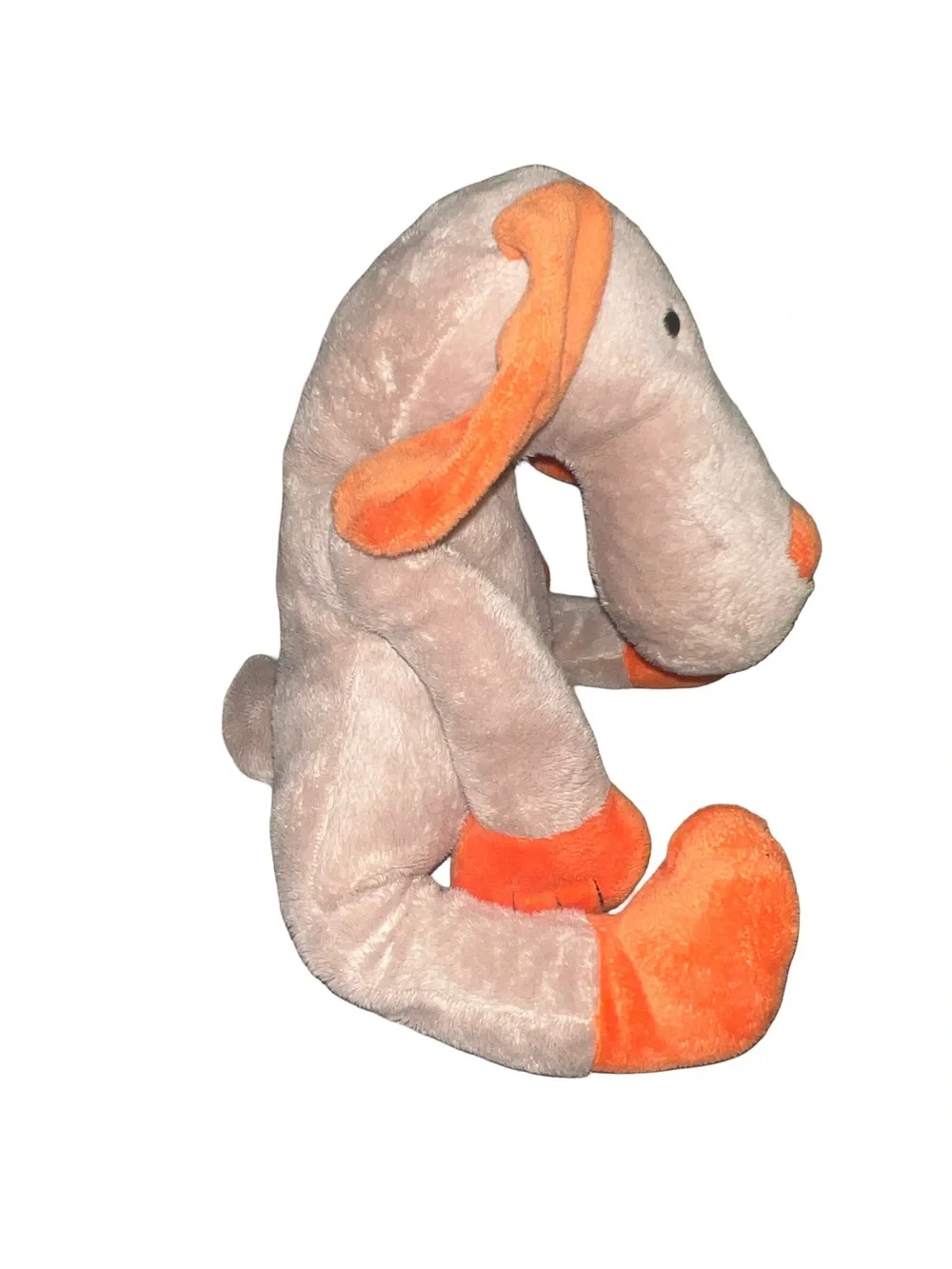 Htf Old Navy Orange Tan Long Nose Puppy Dog Plush holiday 2007